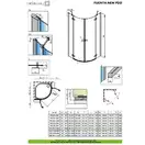 Душевая кабина Radaway Fuenta New PDD 80 R (профиль - хром; стекло - прозрачное) (384002-01-01R) фото 2 Aquada.com.ua