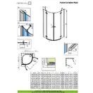 Душевая кабина Radaway Fuenta New PDD 100 R (профиль - хром; стекло - прозрачное) (384003-01-01R) фото 2 Aquada.com.ua