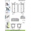 Душевая кабина Radaway Fuenta New KDJ+S door 90 L (профиль - хром; стекло - прозрачное) (384020-01-01L) фото 2 Aquada.com.ua