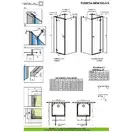Душевая кабина Radaway Fuenta New KDJ+S door 80 L (профиль - хром; стекло - прозрачное) (384021-01-01L) фото 2 Aquada.com.ua