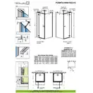 Душевая кабина Radaway Fuenta New KDJ+S door 80 R (профиль - хром; стекло - прозрачное) (384021-01-01R) фото 2 Aquada.com.ua