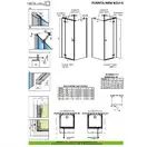 Душевая кабина Radaway Fuenta New KDJ+S door 100 R (профиль - хром; стекло - прозрачное) (384022-01-01R) фото 2 Aquada.com.ua