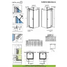 Душевая кабина Radaway Fuenta New KDJ+S door 110 R (профиль - хром; стекло прозрачное) (384023-01-01R) фото 2 Aquada.com.ua