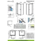 Душевая кабина Radaway Fuenta New KDJ door 100 R (профиль - хром; стекло - прозрачное) (384040-01-01R) фото 3 Aquada.com.ua