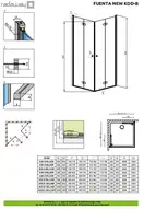 Душевая кабина Radaway Fuenta New KDD B 90 R (профиль - хром; стекло - прозрачное) (384071-01-01R) фото 3 Aquada.com.ua
