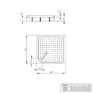 Душевой поддон Radaway Rodos C 900x900 мм (4K99155-04) фото 3 Aquada.com.ua