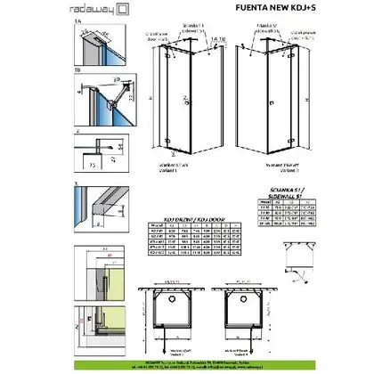 Душевая кабинаRadaway Fuenta New KDJ+S door 110 L (профиль - хром; стекло - прозрачное) (384023-01-01L) фото 2 Aquada.com.ua Душевая кабинаRadaway Fuenta New KDJ+S door 110 L (профиль - хром; стекло - прозрачное) (384023-01-01L) фото 2 Aquada.com.ua