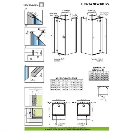 Душевая кабина Radaway Fuenta New KDJ+S door 110 R (профиль - хром; стекло прозрачное) (384023-01-01R) фото 2 Aquada.com.ua Душевая кабина Radaway Fuenta New KDJ+S door 110 R (профиль - хром; стекло прозрачное) (384023-01-01R) фото 2 Aquada.com.ua