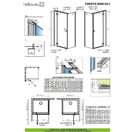 Душевая кабина Radaway Fuenta New KDJ door 100 L (профиль - хром; стекло - прозрачное) (384040-01-01L) фото 2 Aquada.com.ua Душевая кабина Radaway Fuenta New KDJ door 100 L (профиль - хром; стекло - прозрачное) (384040-01-01L) фото 2 Aquada.com.ua