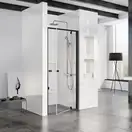 Душевая дверь Ravak Pivot PDOP1 900 х h1900 мм (профиль - чёрный, стекло - прозрачное) (03G70300Z1) фото 1 Aquada.com.ua