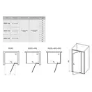 Душевые двери Ravak Pivot PDOP2-110 (профиль - сатин; стекло - Transparent (прозрачный)) (03GD0U00Z1) фото 2 Aquada.com.ua