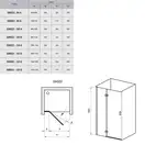 Душевые двери Ravak SmartLine SMSD2-90 (A) L (профиль - хром; стекло - Transparent (прозрачный)) (0SL7AA00Z1) фото 2 Aquada.com.ua