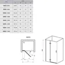Душевые двери Ravak SmartLine SMSD2-90 (A) P (профиль - хром; стекло - Transparent (прозрачный)) (0SP7AA00Z1) фото 2 Aquada.com.ua