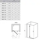Душевые двери Ravak SmartLine SMSD2-120 (B) P (профиль - хром; стекло - Transparent (прозрачный)) (0SPGBA00Z1) фото 2 Aquada.com.ua