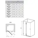 Душевые двери Ravak Brilliant BSD2-90 A-L (профиль - хром; стекло - Transparent (прозрачный)) (0UL7AA00Z1) фото 2 Aquada.com.ua