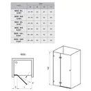 Душевые двери Ravak Brilliant BSD2-100 A-R (профиль - хром; стекло - Transparent (прозрачный)) (0UPAAA00Z1) фото 2 Aquada.com.ua