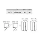 Душевая кабина Ravak Chrome (профиль - белый; стекло - Transparent (прозрачный)) h=1950 мм (1QV40100Z1) фото 2 Aquada.com.ua