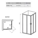 Душевая кабина Ravak Blix BLRV2K-100 (профиль - сатин, стекло - transparent) (1XVA0U00Z1) фото 2 Aquada.com.ua