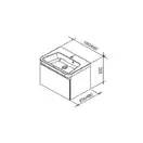 Тумба под раковину Ravak 10° 550х450х450 мм, белая (X000000733) фото 3 Aquada.com.ua