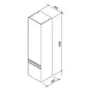 Пенал Ravak SD Clear 40 x35x155 см, белый/орех (X000000764) фото 4 Aquada.com.ua