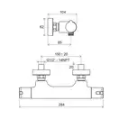 Термостатический смеситель для душа Ravak Termo (цвет - хром) (X070034) фото 2 Aquada.com.ua