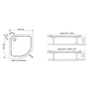 Душевой поддон Ravak Galaxy Pro Chrome 900х900 мм (XA247701010) фото 3 Aquada.com.ua