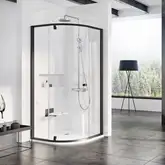 Душевая кабина Ravak Pivot PSKK3 1000 х 1000 х h1900 мм (профиль - чёрный, стекло - прозрачное) (376AA300Z1)
