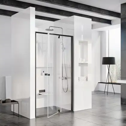 Душевая дверь Ravak Pivot PDOP2 100 х h1900 мм (профиль - чёрный, стекло - прозрачное) (03GA0300Z1) фото 1 Aquada.com.ua