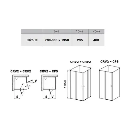 Душевая кабина Ravak Chrome (профиль - полированный алюминий; стекло - Transparent (прозрачный)) h=1950 мм (1QV40C00Z1) фото 2 Aquada.com.ua Душевая кабина Ravak Chrome (профиль - полированный алюминий; стекло - Transparent (прозрачный)) h=1950 мм (1QV40C00Z1) фото 2 Aquada.com.ua
