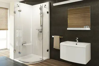 Душевая кабина Ravak Brilliant BSKK3-100 L (профиль - хром, стекло - transparent) (3ULAAA00Y1) фото 2 Aquada.com.ua