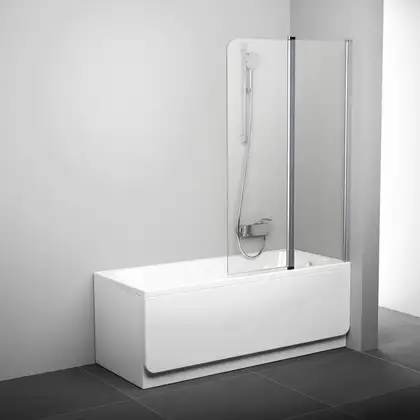 RAVAK Штора для ванны CVS2-100 L сатин+Transparent (7QLA0U00Z1) фото 1 Aquada.com.ua