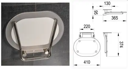 Сиденье для душа Ravak Ovo CHROME CLEAR/STAINLESS (B8F0000029) фото 2 Aquada.com.ua Сиденье для душа Ravak Ovo CHROME CLEAR/STAINLESS (B8F0000029) фото 2 Aquada.com.ua