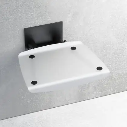 Откидное сиденье Ravak Ovo B (белый мат/чёрный) (B8F0000046) фото 1 Aquada.com.ua Откидное сиденье Ravak Ovo B (белый мат/чёрный) (B8F0000046) фото 1 Aquada.com.ua
