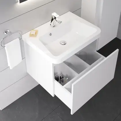 Тумба под раковину Ravak 10° 550х450х450 мм, белая (X000000733) фото 2 Aquada.com.ua