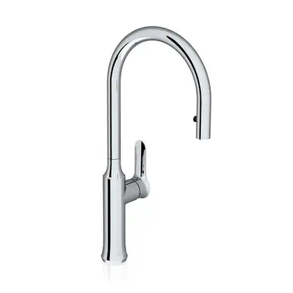 Смеситель кухонный Ravak Classic с выдвижным носиком (X070078) фото 1 Aquada.com.ua Смеситель кухонный Ravak Classic с выдвижным носиком (X070078) фото 1 Aquada.com.ua