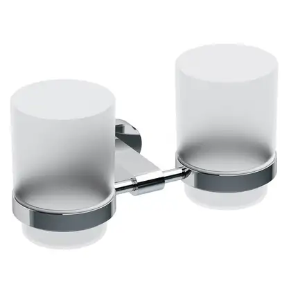 Держатель с двумя стаканами для зубных щеток Ravak Chrome (X07P189) фото 1 Aquada.com.ua
