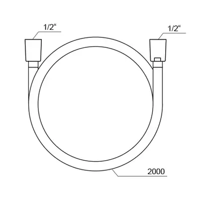 Шланг для душа Ravak SatinFlex 200 см (цвет - хром) (X07P337) фото 4 Aquada.com.ua