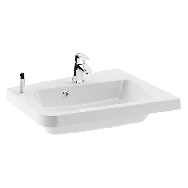 Умывальник Ravak 10 ° 650 R угловой из литого мрамора (XJIP1165000) фото 1 Aquada.com.ua