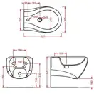 ARTCERAM Биде подвесное ArtCeram Blend, черный (BLB001 01; 50) фото 2 Aquada.com.ua