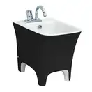ARTCERAM Биде напольное ArtCeram Cow, черный (CWB002 01; 50) фото 1 Aquada.com.ua