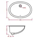 ARTCERAM Раковина встраиваемая под столешницу ArtCeram Diana 580 х 410 мм (DIL001) фото 2 Aquada.com.ua