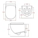 ARTCERAM Унитаз подвесной ArtCeram File 2.0 белый глянец с сиденьем для унитаза Soft Close (FLV001 01; 00 + FLA002 01) фото 7 Aquada.com.ua