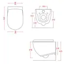 ARTCERAM Унитаз подвесной ArtCeram File 2.0 с сиденьем Soft Close, чёрный (FLV001 03;00+FLA002 03) фото 2 Aquada.com.ua