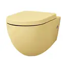ARTCERAM Унитаз подвесной Goclean® (безободковый) ArtCeram File 2.0 с сиденьем Soft Close yellow (FLV004 12; 00 + FLA002 12) фото 1 Aquada.com.ua