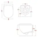 ARTCERAM Унитаз подвесной Goclean® (безободковый) ArtCeram File 2.0 с сиденьем Soft Close orange cameo (FLV004 13; 00 + FLA002 13) фото 2 Aquada.com.ua