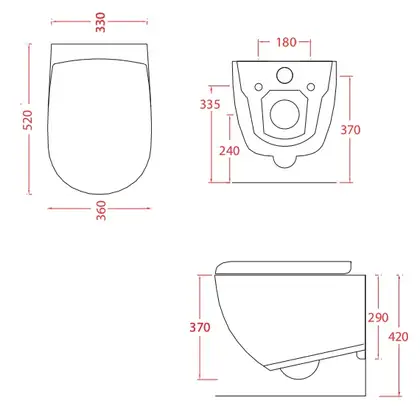ARTCERAM Унитаз подвесной ArtCeram File 2.0 с сиденьем Soft Close, чёрный (FLV001 03;00+FLA002 03) фото 2 Aquada.com.ua