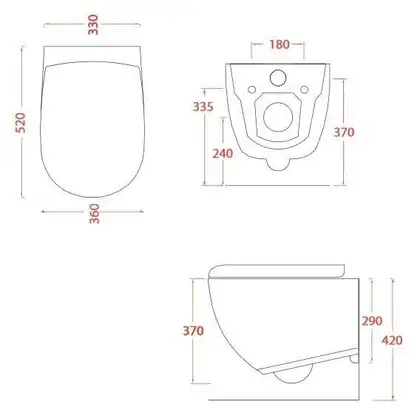 ARTCERAM Унитаз подвесной Goclean® (безободковый) ArtCeram File 2.0 с сиденьем Soft Close orange cameo (FLV004 13; 00 + FLA002 13) фото 2 Aquada.com.ua