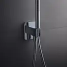 Шланговое подсоединение с держателем Axor Urquiola (цвет - хром) (11626000) фото 2 Aquada.com.ua