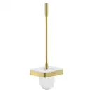 Ёршик подвесной Axor Universal Accessories, матовая латунь/стекло белое, матовое (42835950) фото 1 Aquada.com.ua