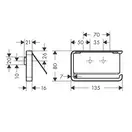 Бумагодержатель с крышкой Axor Universal Accessories (цвет - полированный чёрный хром) (42836330) фото 2 Aquada.com.ua